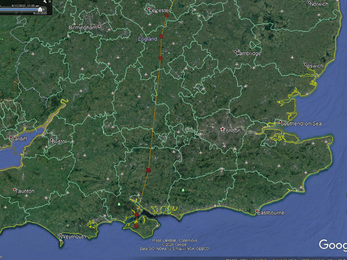 4K(13)'s route through England