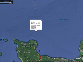 Speed and Altitude of 4K(13) crossing the English Channel