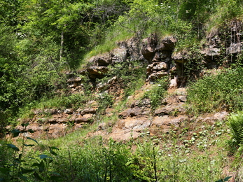 Tilton Cutting Cliff Face