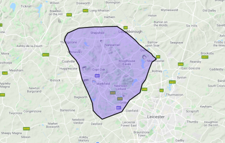 Charnwood Forest Living Landscape map