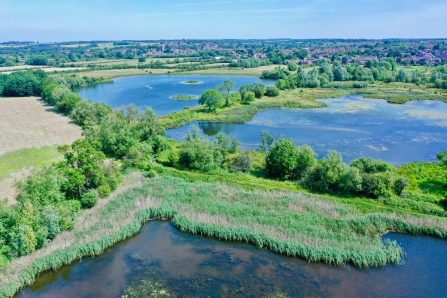 Aerial View of Cossington Meadows