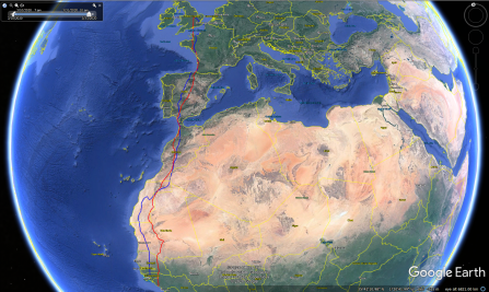 The full migratory routes for 4K and S1 Spring 2020