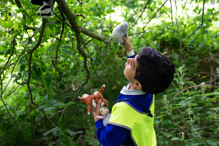 Forest school children