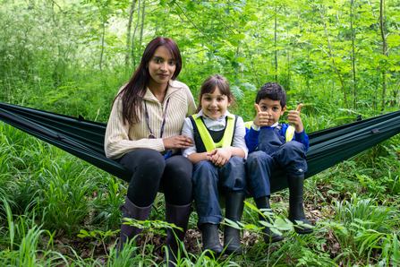 Forest school children