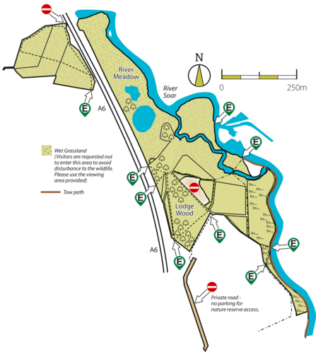 Mountsorrel & Rothley Marshes Map