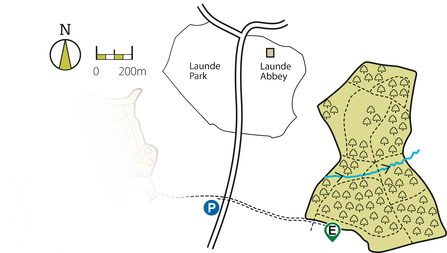 Launde Park Wood Map