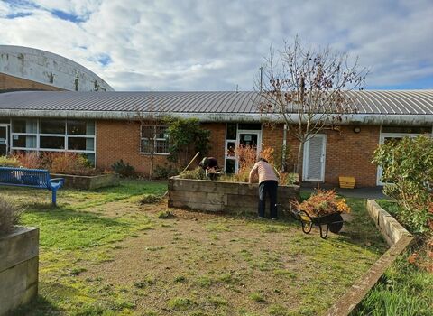 Hamilton Community Library with Tesco